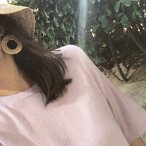 DORA high-end series Consini high-end yarn minimalist 100% worsted cashmere round neck t thin as silkworm wings