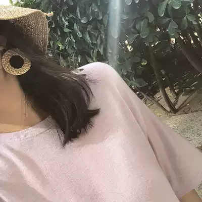 DORA high-end series Consini high-end yarn minimalist 100% worsted cashmere round neck t thin as silkworm wings