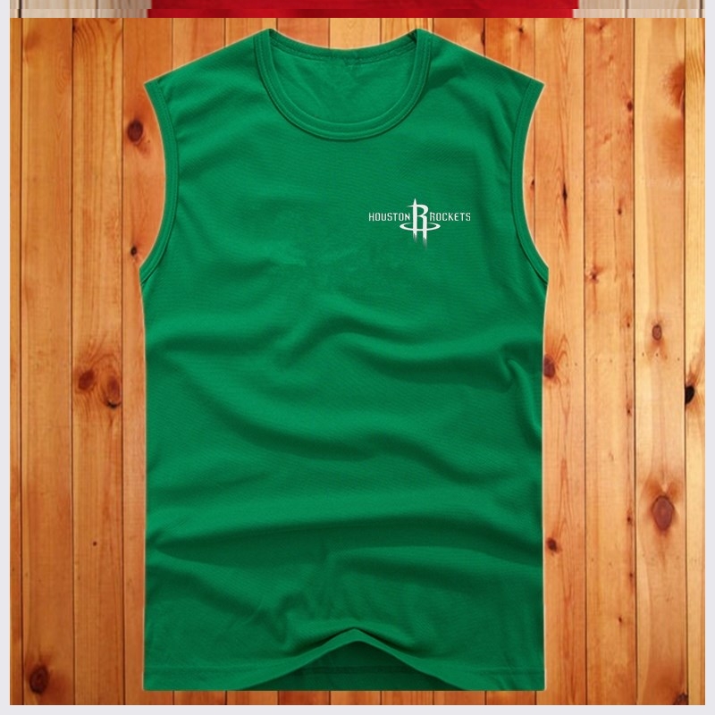 T-shirt mùa hè thể dục bông tay vai thể thao lỏng thở cross-bar vest xu hướng rộng vai nam vest