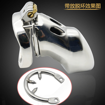 Prisoner mens 316L stainless steel mens chastity locks with chastity pants alternative toys CB6000