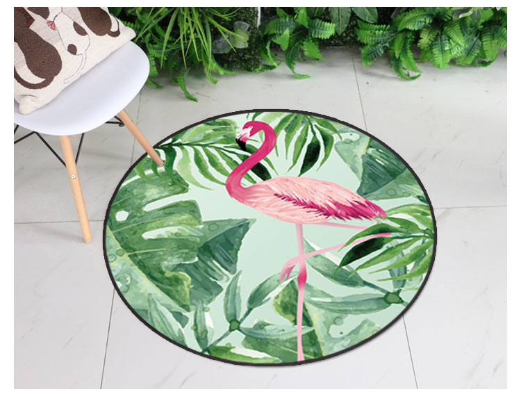 Ins Châu Âu và Mỹ flamingo vòng thảm phòng ngủ cloakroom trang điểm phân máy tính xoay ghế treo giỏ yoga mat thảm vintage