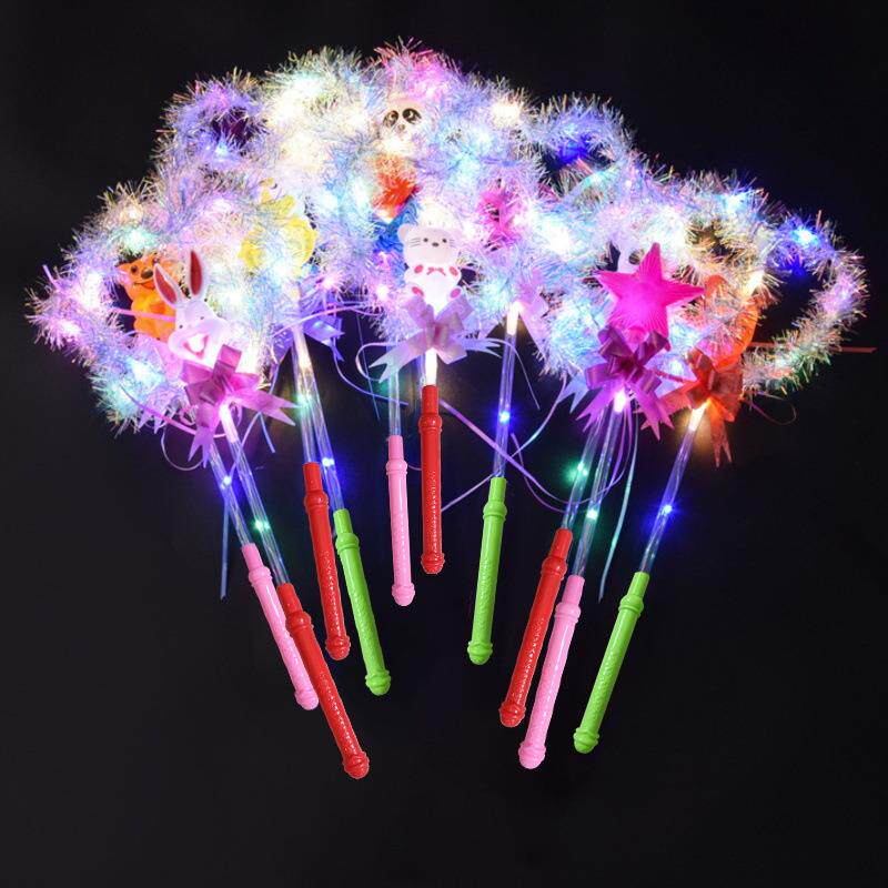 Ground Stall Night Market Stock Source Golden Silk Fairy women's Burnt Dolls Shine Little Butterfly Sparkling Stick of Yiwu Manufacturer Wholesale