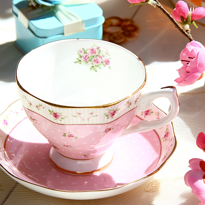 Qiao mu coffee cup suit European ipads China English afternoon tea tea coffee cups and saucers ceramic tea cup small key-2 luxury