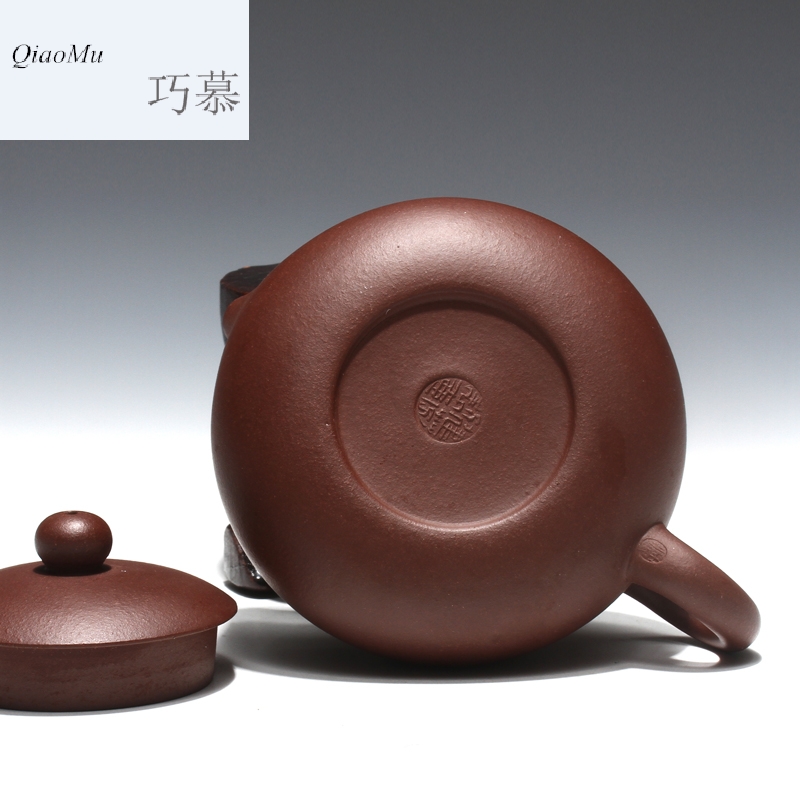 Qiao mu HM it yixing all hand undressed ore purple clay teapot bian xi shi sand pot of dragon 's blood drawing edition teapot