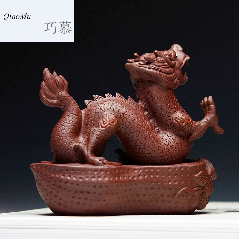 Qiao mu QD yixing purple sand tea pet its furnishing articles business zodiac dragon opening gifts crafts