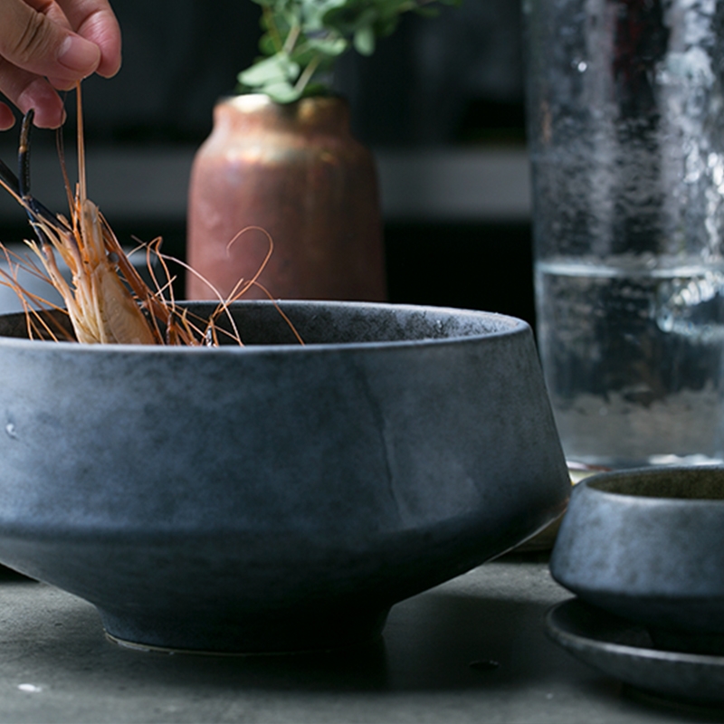 Qiao mu DY western - style tableware of pottery and porcelain bowl bowl salad bowl of soup bowl dish restoring ancient ways is irregular fruit bowl of noodles bowl