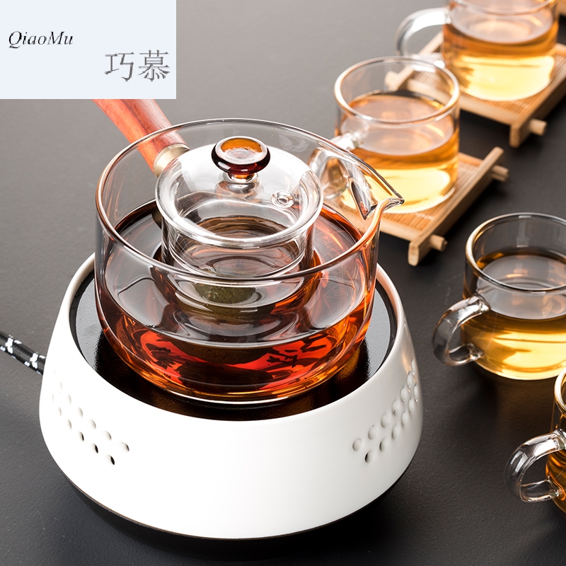 Qiao mu CMJ small glass teapot cooked this black tea tea machine electricity TaoLu household water filter mercifully flower pot boil water