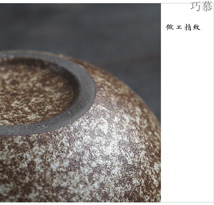 Qiao mu colorful coarse pottery tea wash to small creative variable small wash water restoring ancient ways meng tea accessories built water washing