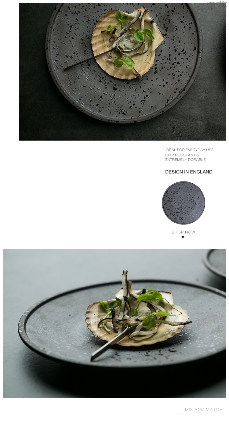 Qiao mu DY wu TaoXiaoPan creative ceramic colored tujia steak with fine TaoPan dish dish dish dish food dish