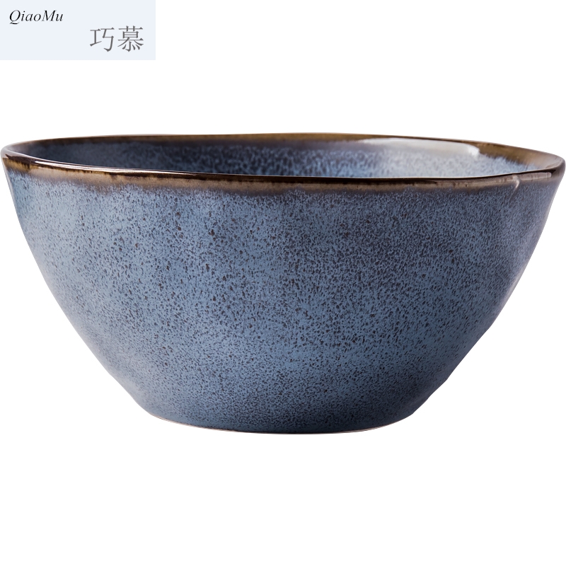 Qiam qiao mu Nordic creative ceramic bowl home eat rice bowl mercifully rainbow such as bowl bowl dessert bowl of fruit salad bowl