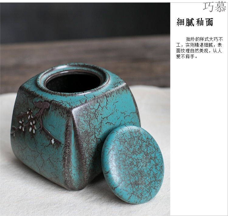 Longed for restoring ancient ways opportunely manual caddy fixings puer tea pot creative hand - made ceramic up seal sifang tea warehouse