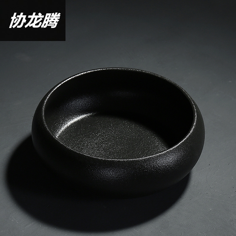 Qiao mu, black pottery tea wash to kung fu tea tea tray accessories tea purple black tea tea wash bath water, after the complete
