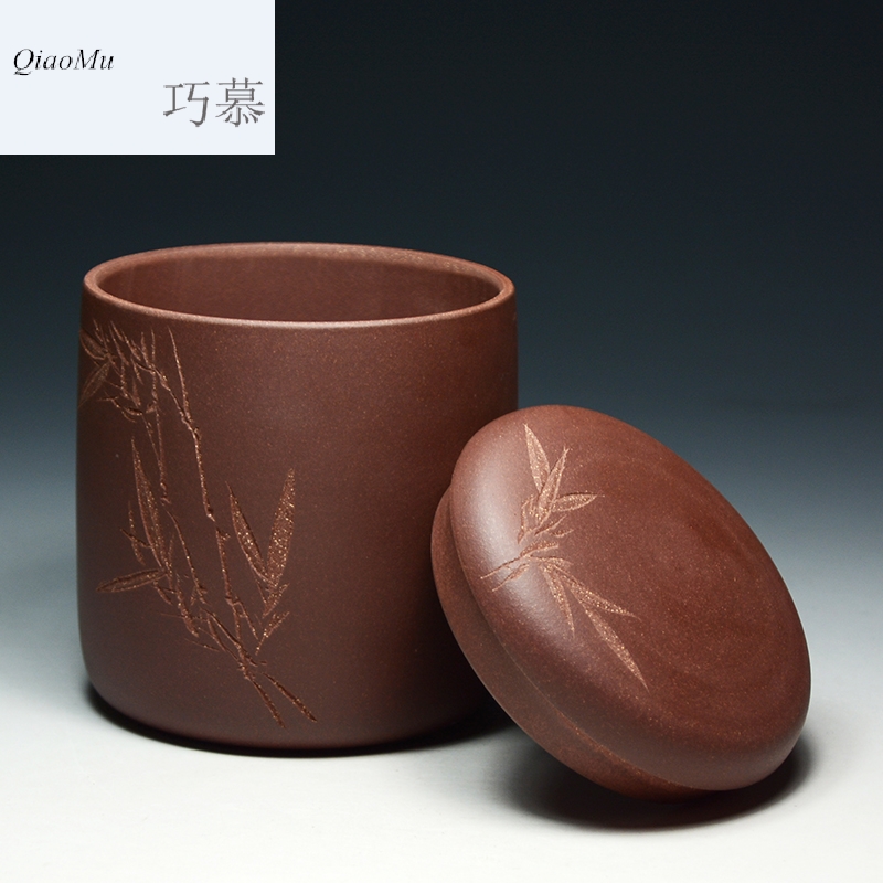Qiao mu QD [] yixing purple sand tea pot large - sized purple clay manually wake receives pu - erh tea pot and black tea 250 g seal