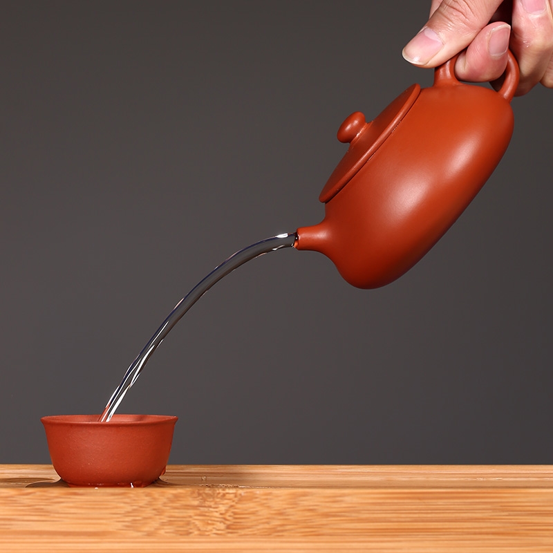 Qiao mu YM authentic yixing ores are it by the pure manual teapot tea zhu debris gourd ladle pot of beans