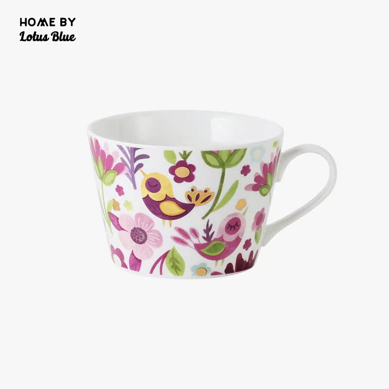 Qiao mu LH birds up phnom penh keller cup milk cup cup cereal breakfast cup ceramic thick express girls heart