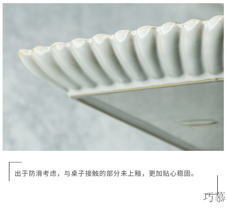 Qiao mu creative by dish variable glaze ceramic tableware home dishes dish flavor dish of western - style food dish coffee cups of rice bowls