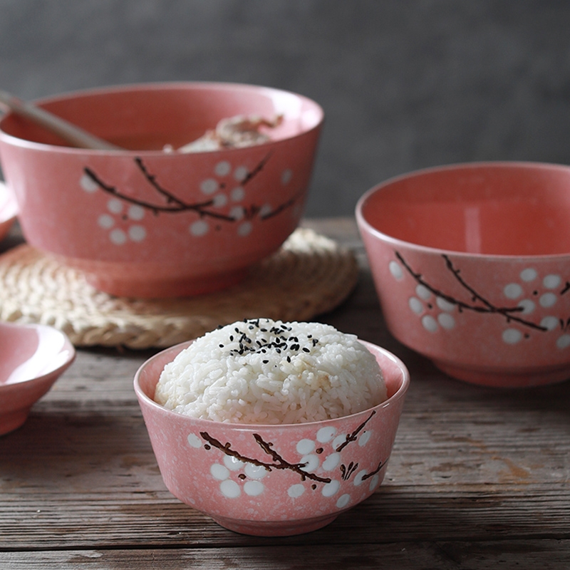 Eat artful longed for ceramic bowl noodles soup bowl creative household jingdezhen ceramics new Japanese tableware bowl bowl
