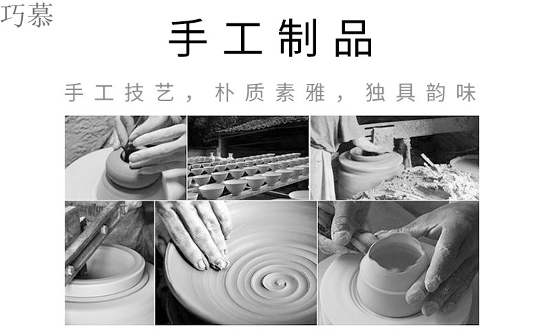 Qiao mu mini jingdezhen ceramic POTS kung fu tea kettle individual household TaoMingTang manually open the slice white clay pot