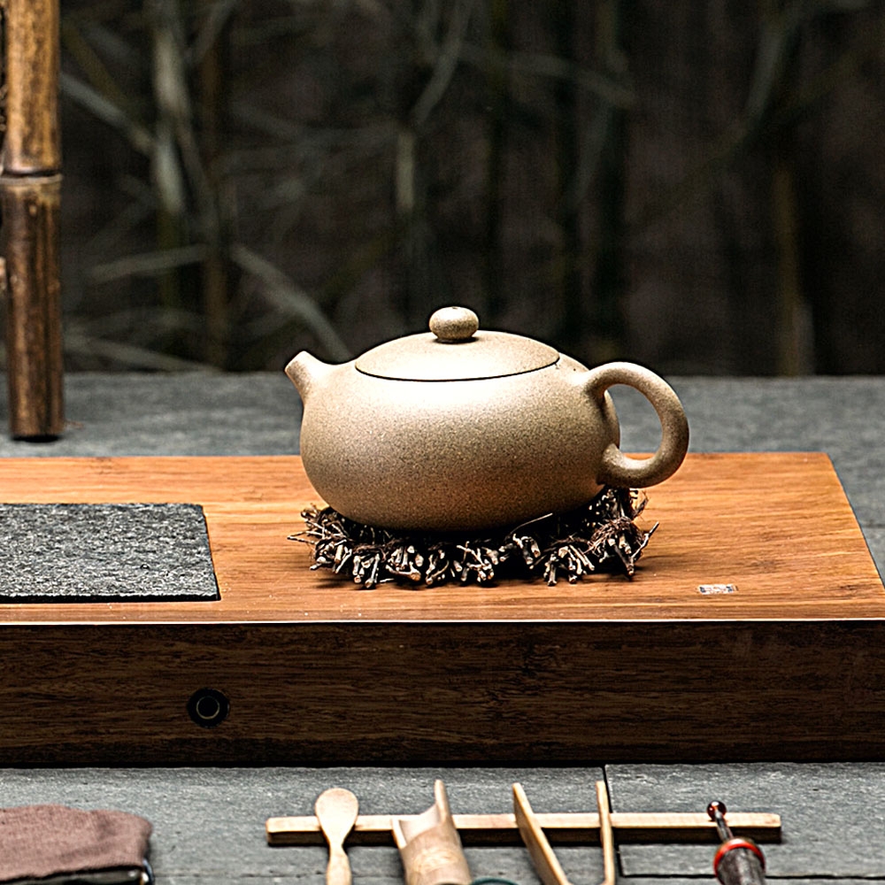 Qiao mu kung fu tea set are it pot of the calcined smelting yellow mud yixing teapot pure manual custom tea taking