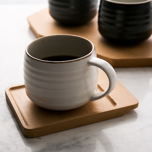 Qiao mu DY creative move cups of coffee mugs ceramic cup cup ceramic high - capacity, lovely glass cup