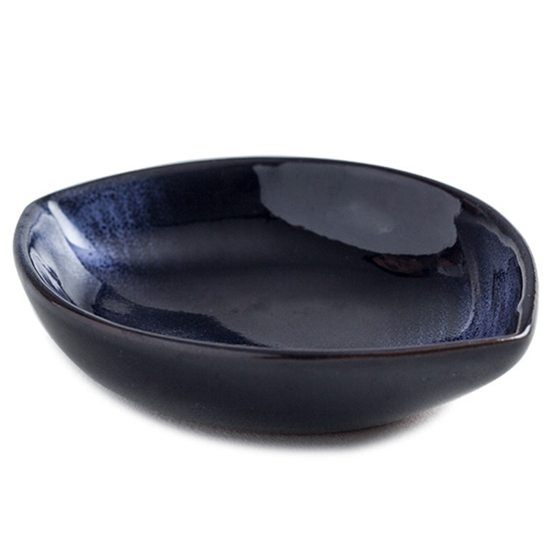 Ceramic household utensils for DY blue small plate pickled flavor dish dish dish creative day meal