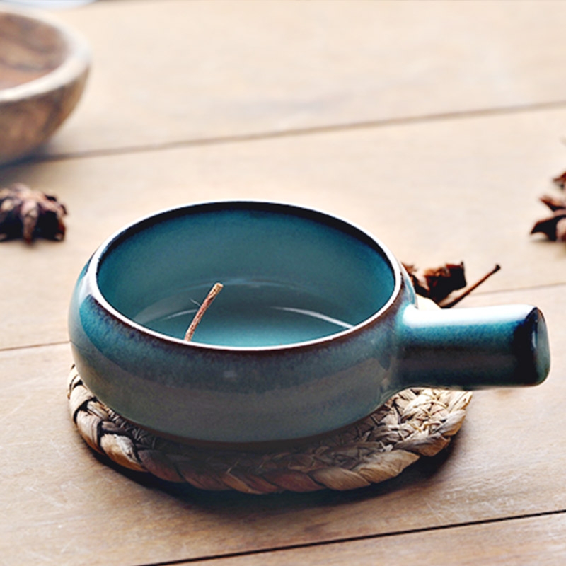 Qiao mu DY ou take place small seasoning sauce dish dish seasoning disc ceramic tableware creative dip disc coarse pottery drive home