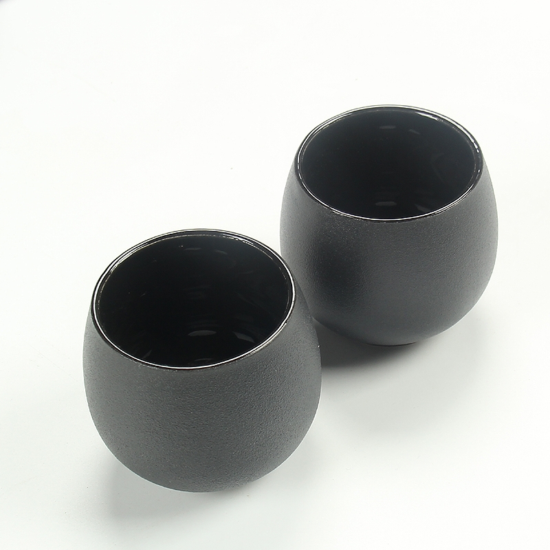 Qiao mu small black zen tea pot black pottery storage tanks creative shape small cups sealing ceramic POTS