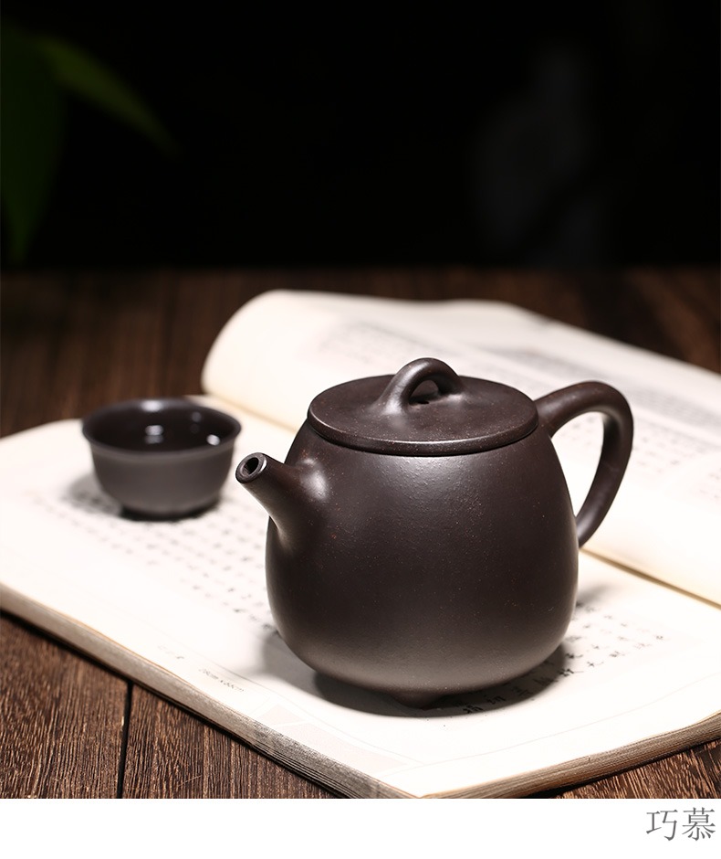 Qiao mu YM yixing ores are it by the manual teapot tea black gold sand kaolinite gourd ladle