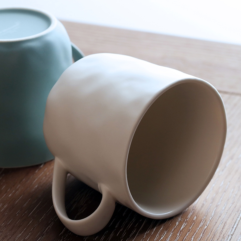 Qiao mu cup ins contracted mark cup ceramic European cup office of boreal Europe style coffee cups in the afternoon