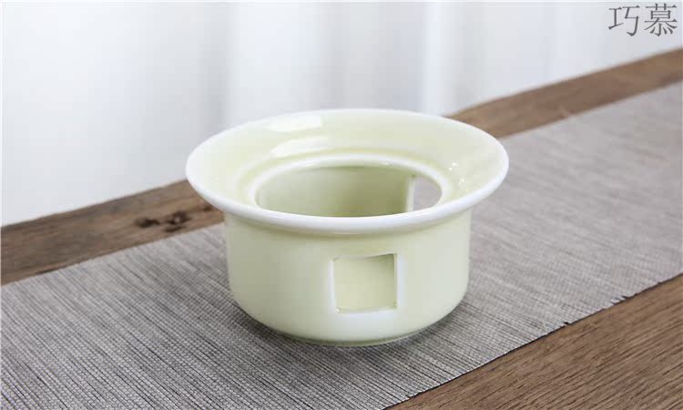 Qiao mu he its drank fittings base temperature glass based celadon he its drank heat - resistant high - temperature he its drank the pot