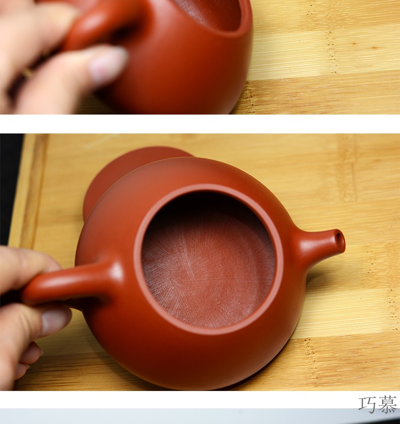 Qiao mu QD yixing checking suits for all it the teapot Xiong Hai only undressed ore zhu, 200 ml JingZhou mud stone gourd ladle pot