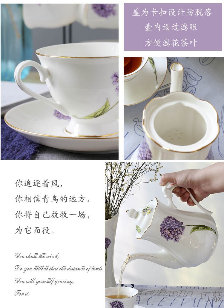 Qiao mu European ceramic coffee cup set contracted hangers coffee cups and saucers English afternoon tea places