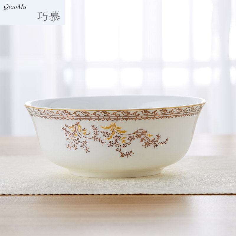 Qiao mu ipads porcelain of jingdezhen ceramics cutlery set to use 6 inch mercifully rainbow such use large rice bowls large soup bowl