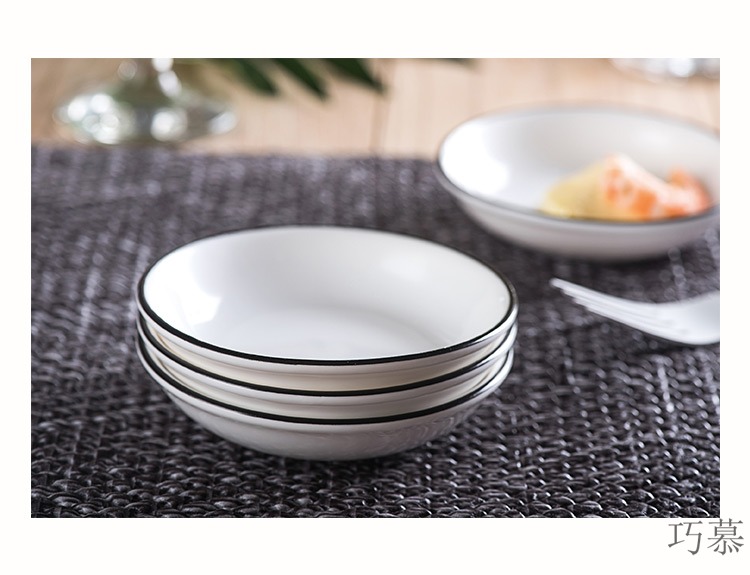 Qiao mu MLJ dishes suit household ceramic bowls of contracted dishes combine rice bowls ipads plate combination dishes