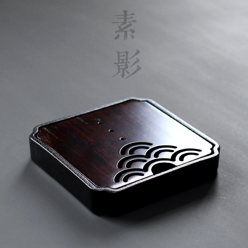 Qiao mu bamboo dry mercifully pot bearing coarse pottery small square pot doesn good pot of tea tray was mini storage bearing restoring ancient ways