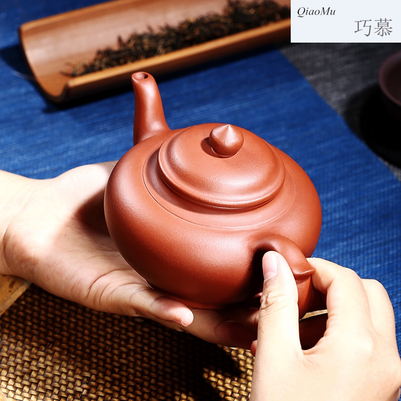 Qiao mu, yixing it pure manual teapot undressed ore gift custom lettering tea than ceramic sakura, pot