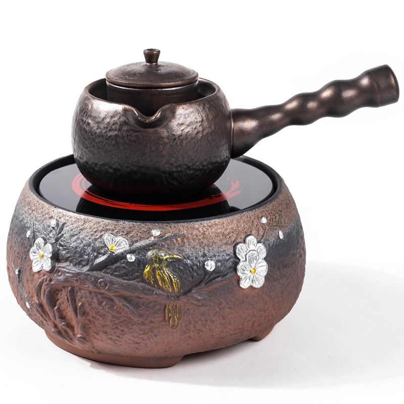 Qiao mu ceramic boiling tea ware black tea kettle side spend pot of Japanese teapot household electric heating electric TaoLu the teapot