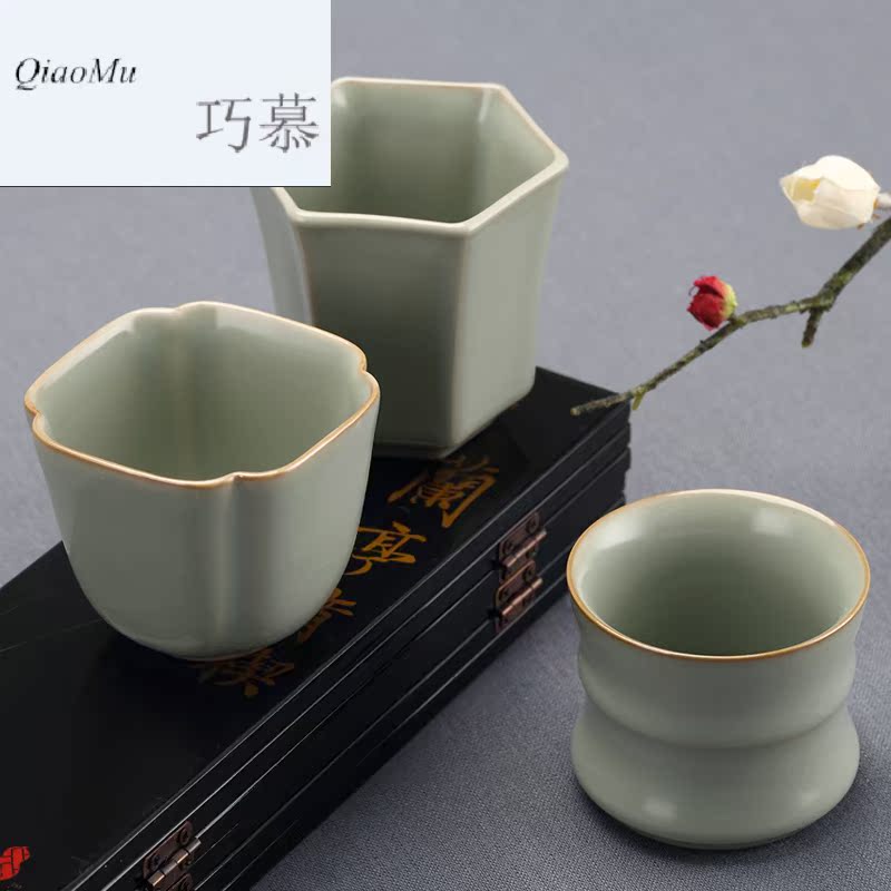 Qiao mu measured your up master cup of jingdezhen ceramic cups sample tea cup single CPU individuals dedicated to open