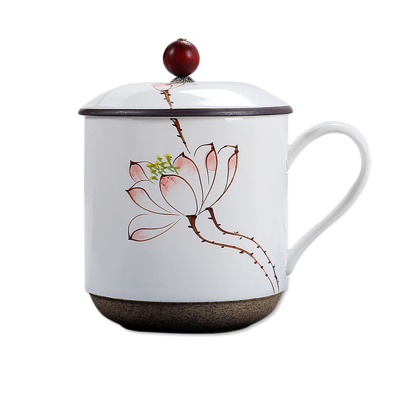 Qiao mu inferior smooth hand - made dehua white porcelain tea set sample tea cup A77d776e ceramic cup master individual single CPU