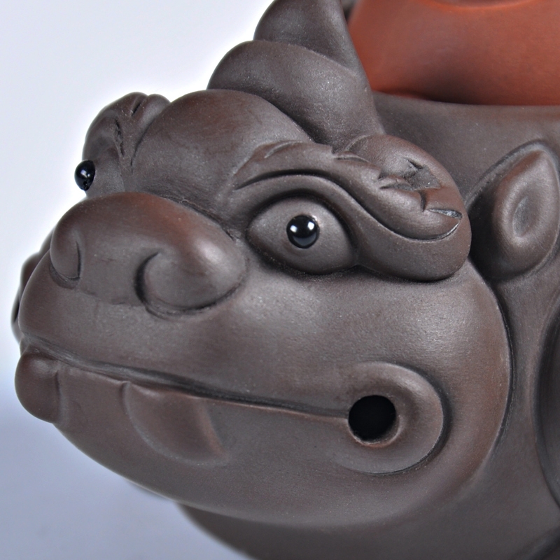 Qiao mu purple sand tea pet bonanza play fun kung fu tea set, the mythical wild animal hydraulic furnishing articles tea accessories