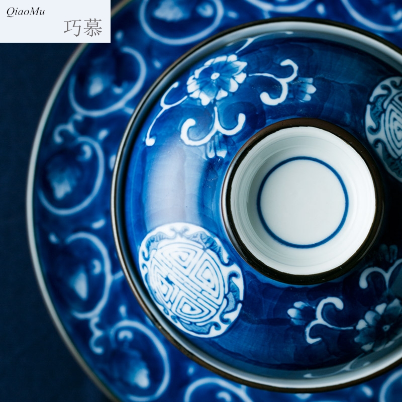 Qiao mu creative hand - made ceramic bowl with tureen tableware bowls bowl rainbow such as bowl home stew rice bowls tureen