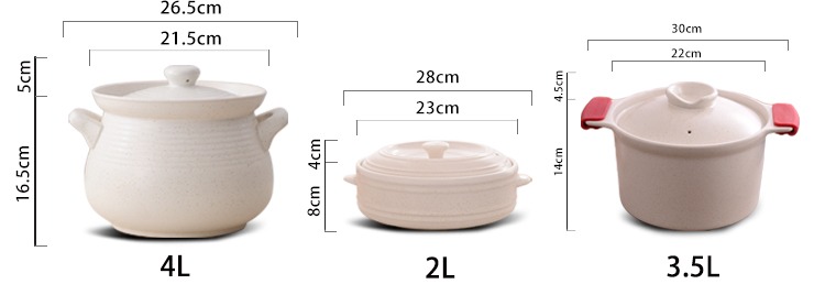 Qiao mu Japanese gas high temperature resistant household bamboo steamer casserole stew ceramic pot soup cooked porridge stone bowl casserole steamer