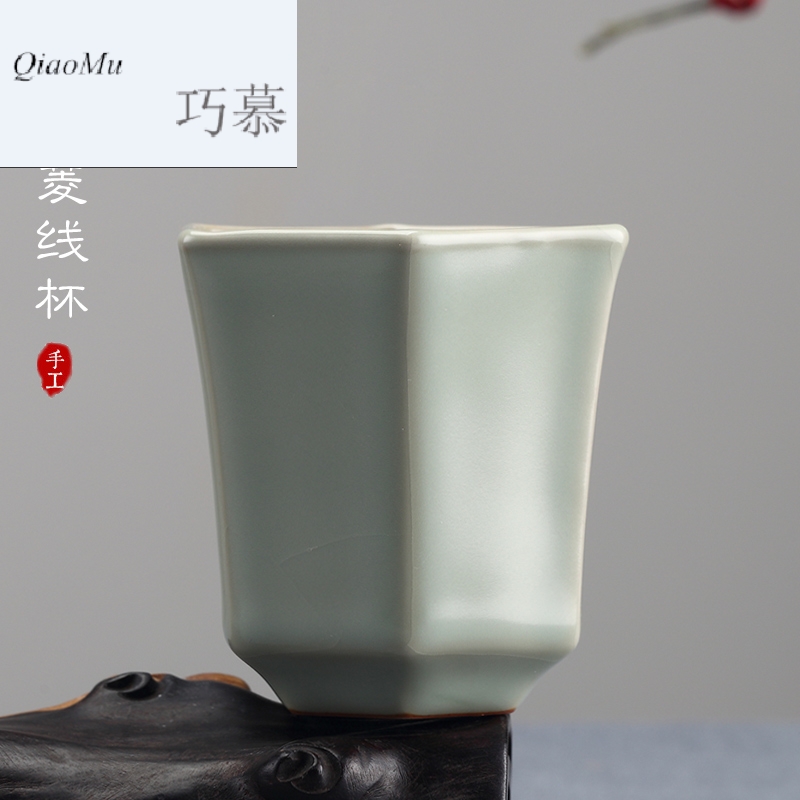 Qiao mu measured your up master cup of jingdezhen ceramic cups sample tea cup single CPU individuals dedicated to open