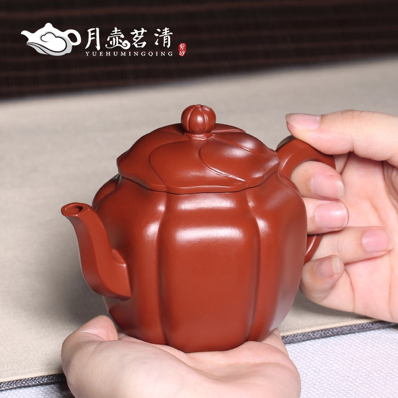 Qiao mu YH yixing undressed ore dahongpao it pure checking clay teapots jin zhu wen pot of tea set