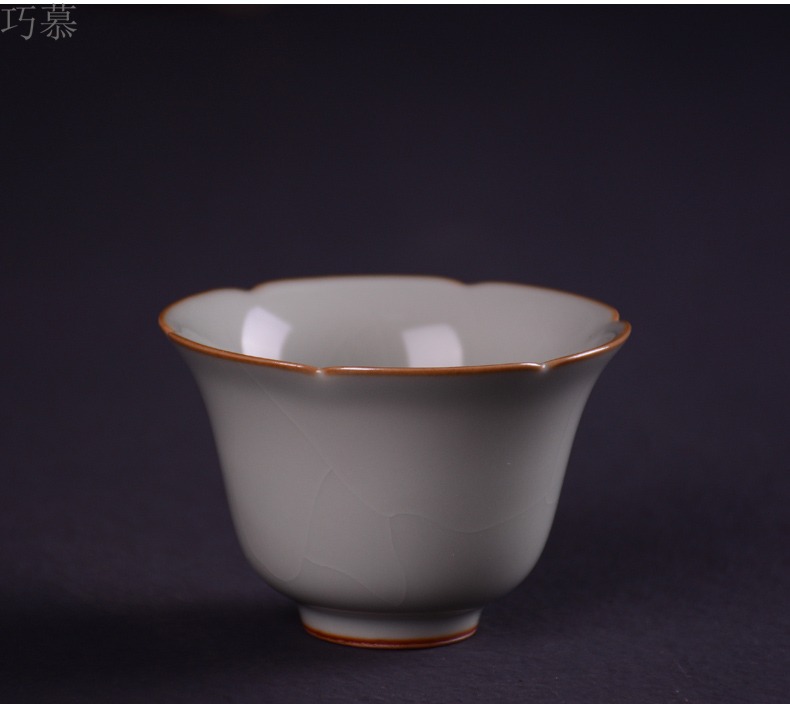 Qiao mu measured your up open cups can raise the master cup of jingdezhen ceramics by hand from the individual sample tea cup