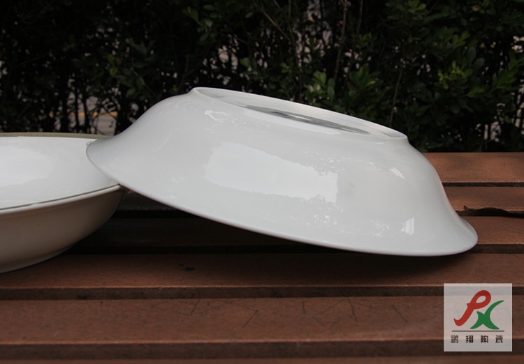 Qiao mu tangshan ipads China royal feast - 10 inch bao wing plate hot soup plate plate FanPan up phnom penh ipads porcelain ipads porcelain tableware