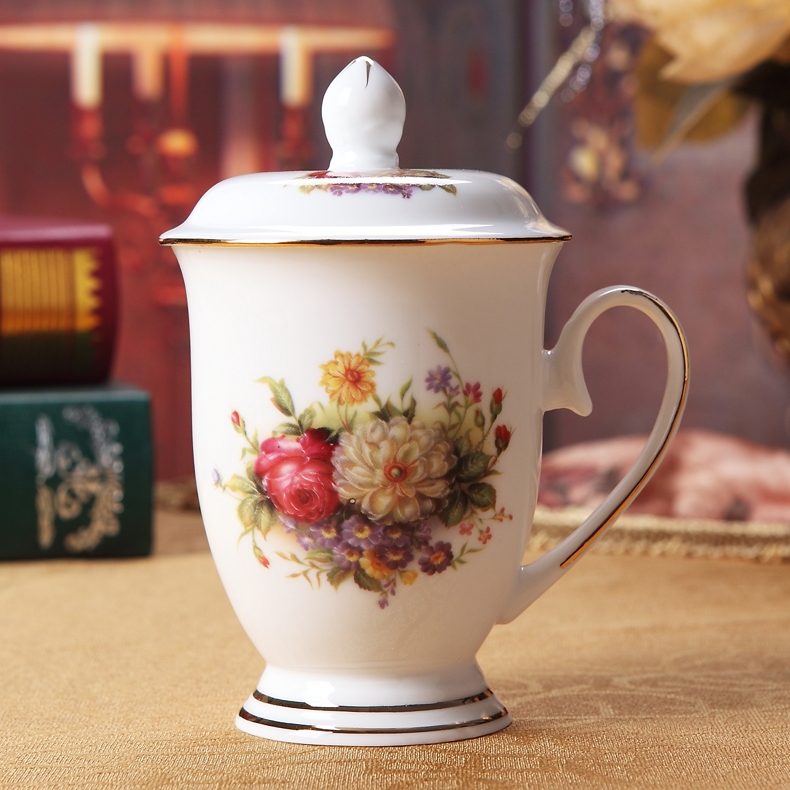 Qiao mu European ceramic water set suit heat - resistant glass cup ultimately responds with cover with cold water to cool the kettle home match