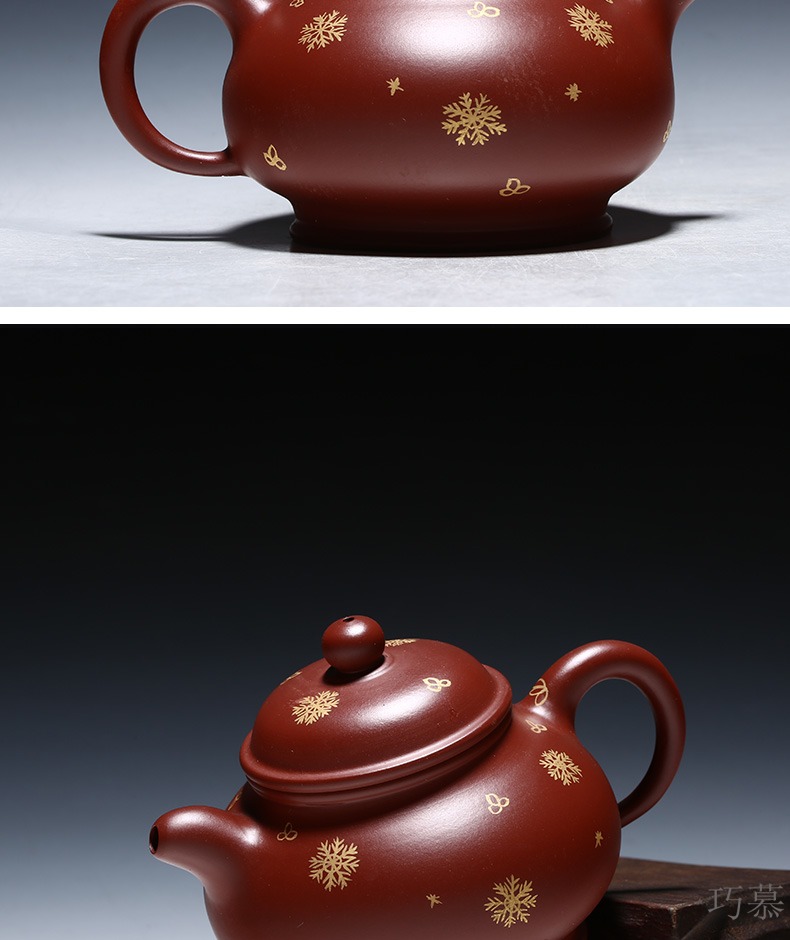 Qiao mu YM yixing undressed ore ceramic tea pot - famous pure checking pot of kung fu tea set dahongpao pot pan