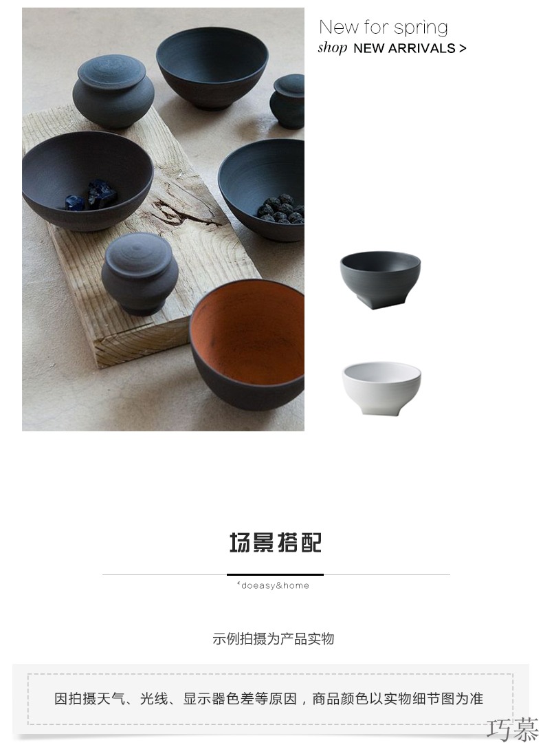 Qiao mu round ceramic bowl home end of the rainbow such always pull rainbow such as bowl fong rice bowl dessert fruit salad bowl of soup bowl