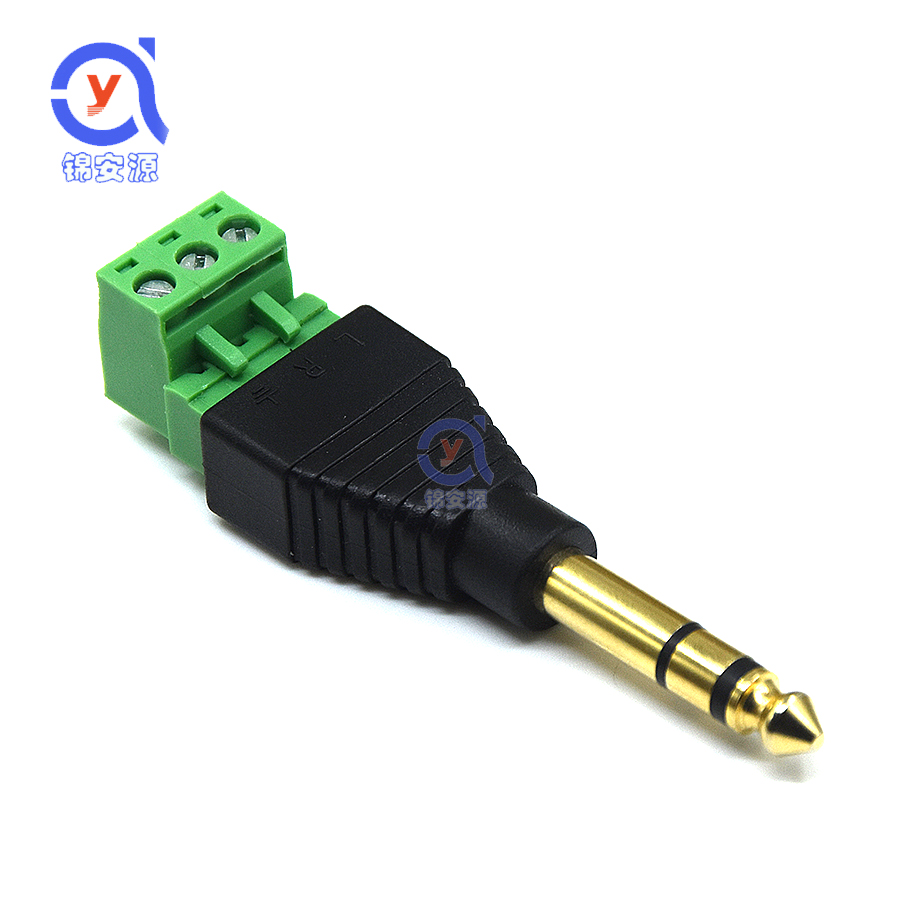 6-35mm welding-free plug large three-core free of welding microphone plug microphone 6 5 Audio joint free of welding head